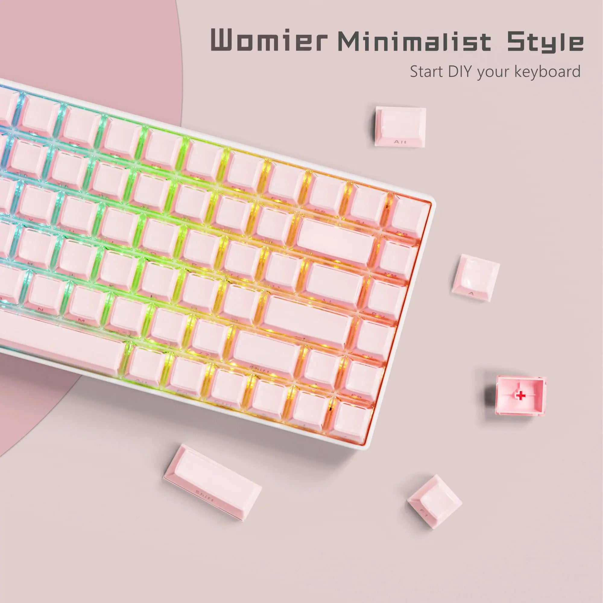Jelly Crystal Translucent Side-Print Keycap Set (OEM, 113 Keys)