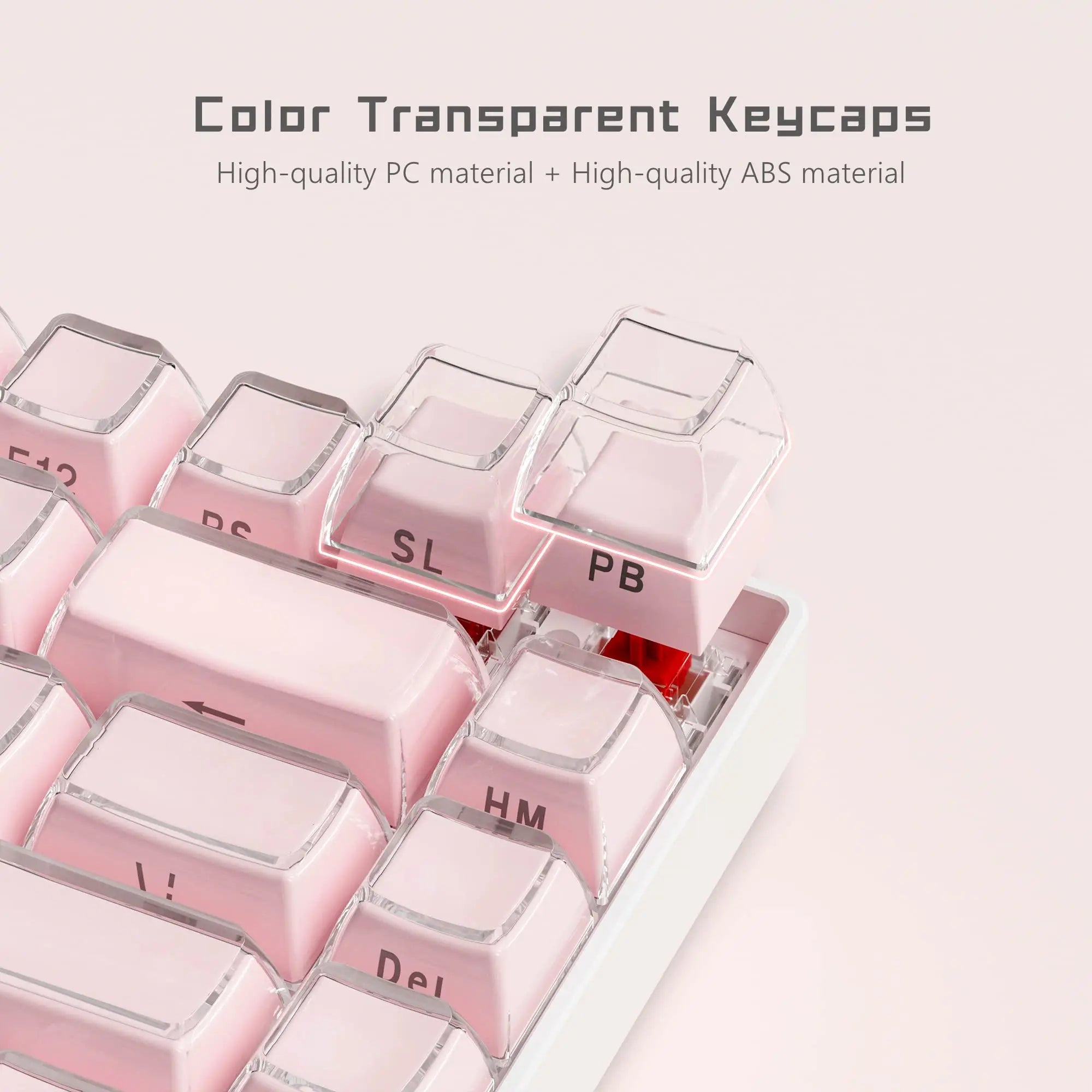 Jelly Crystal Translucent Side-Print Keycap Set (OEM, 113 Keys)