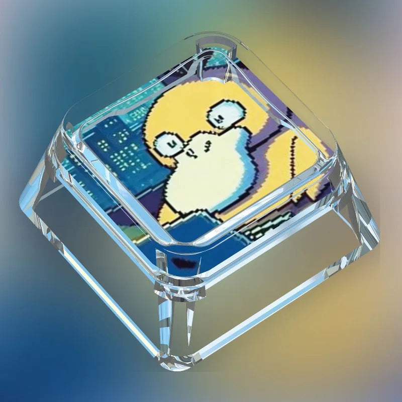 Cute Animal Figure Transparent ESC Keycap (MX Compatible)