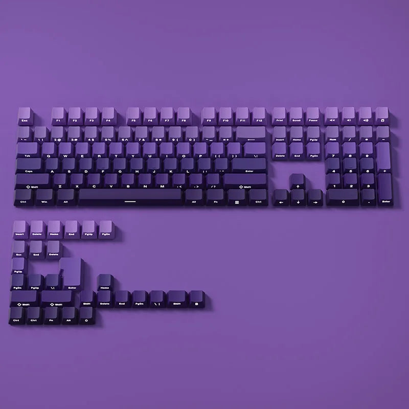 Gradient Side-Print PBT Double-Shot Keycap Set (OEM, 130+ Keys)