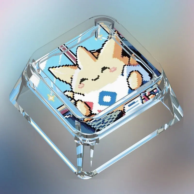Cute Animal Figure Transparent ESC Keycap (MX Compatible)