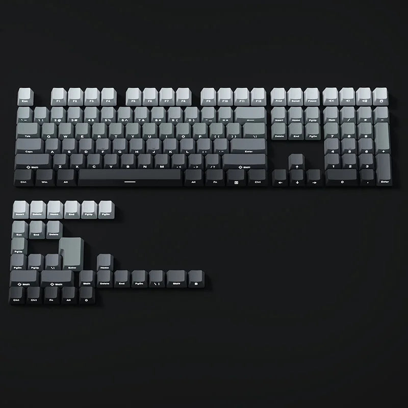 Gradient Side-Print PBT Double-Shot Keycap Set (OEM, 130+ Keys)