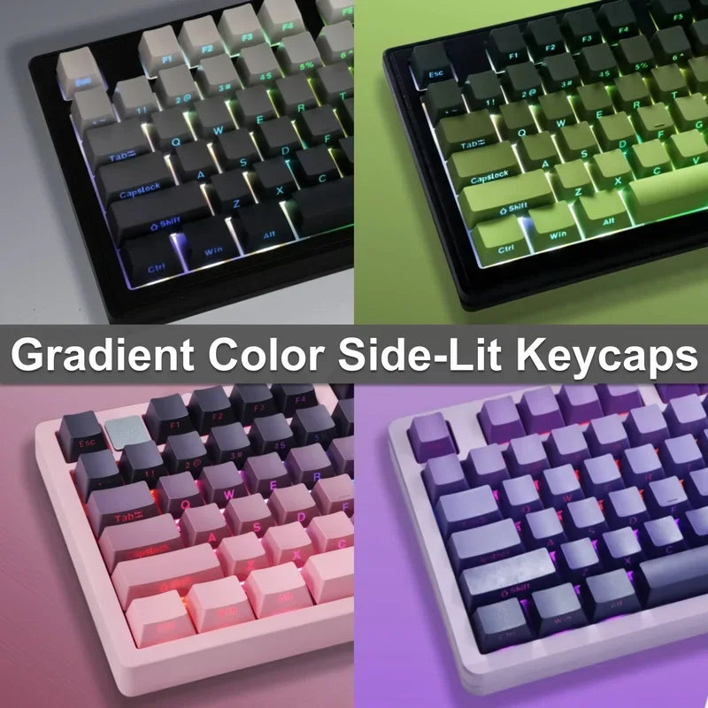 Gradient PBT Double-Shot Keycap Set (OEM, 133 Keys)