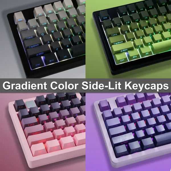 Gradient PBT Double-Shot Keycap Set (OEM, 133 Keys)